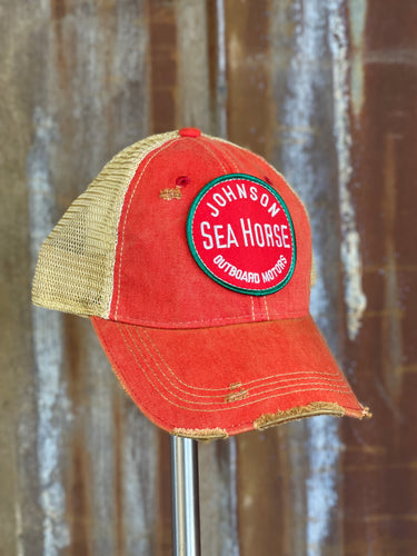 Outboard Round Patch Angry Minnow Vintage